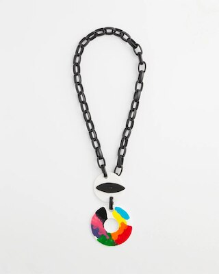 SYLCA® x Chico's Multi-Color Chain Toggle Necklace