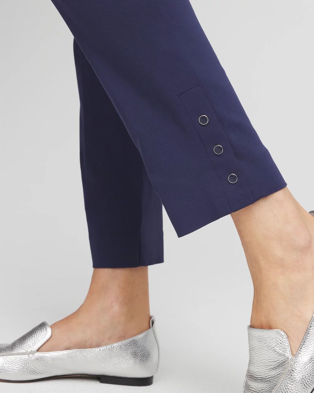 Brigitte™ Pull-On Slim Rivet Ankle Pants