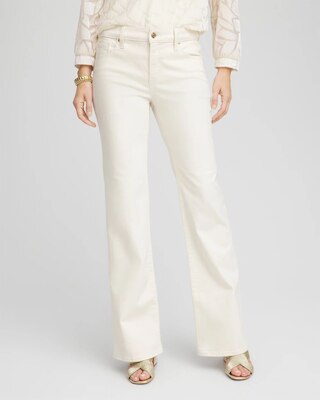 Petite Girlfriend Flared Leg Jeans