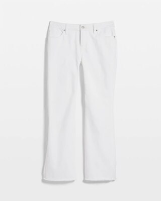 Petite No Stain Girlfriend Fray Hem Kick Flares click to view larger image.