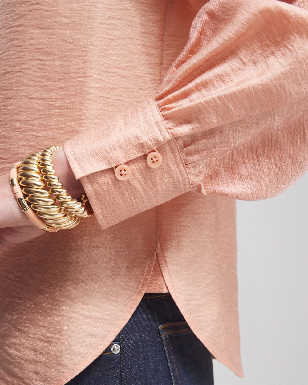 Shimmery Long Sleeve Shirt