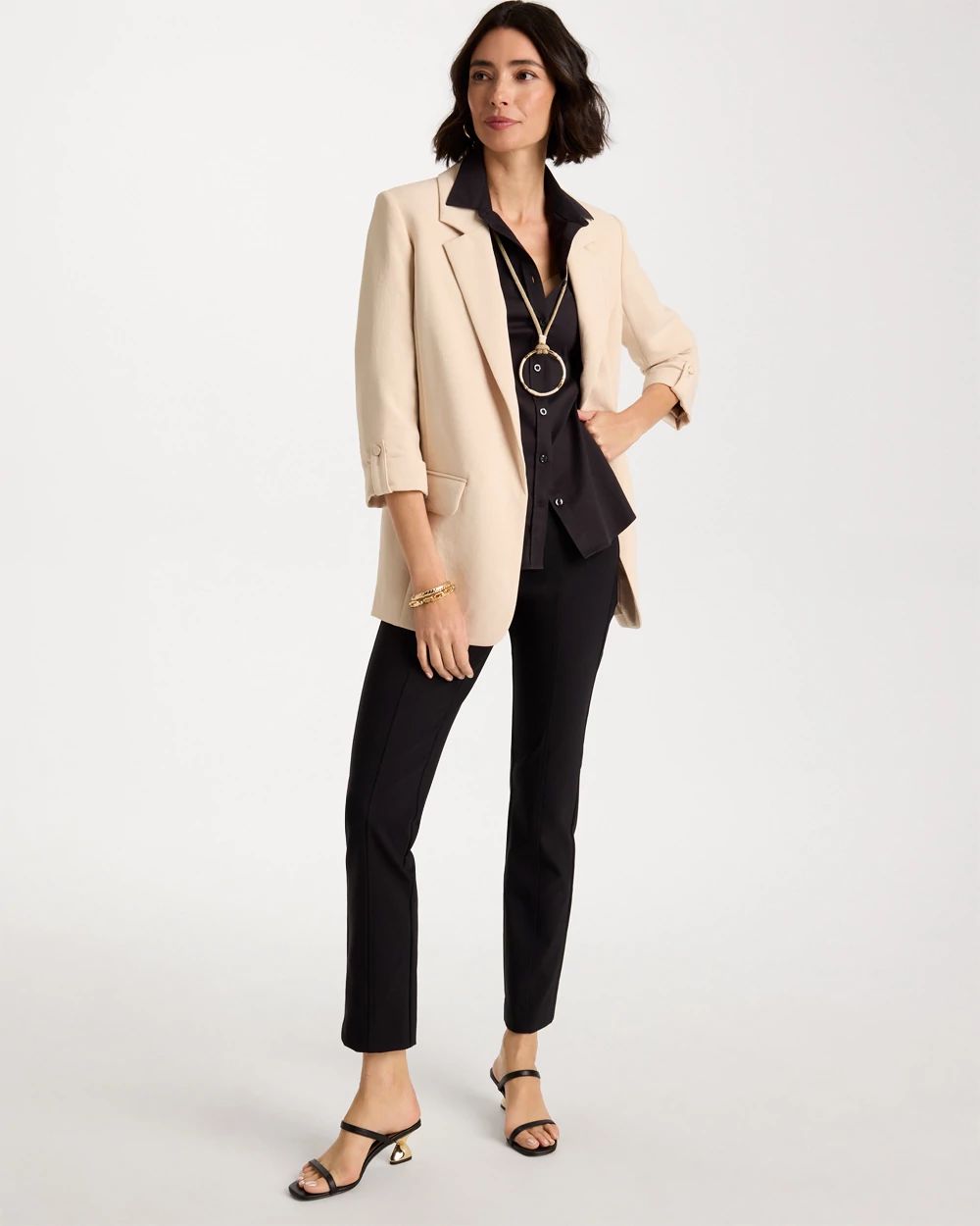 Petite Juliet Bi-Stretch Slim Ankle Pants