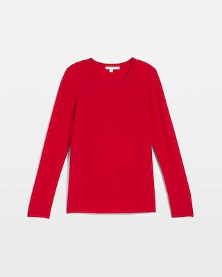 Crewneck Cashmere Pullover Sweater click to view larger image.