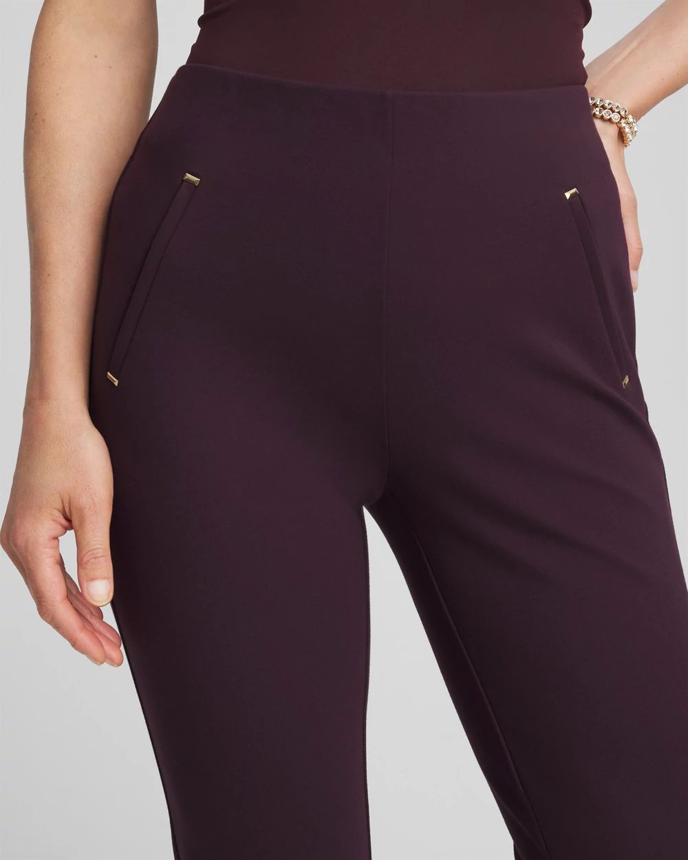 Juliet Slim Trim Detail Ankle Pants
