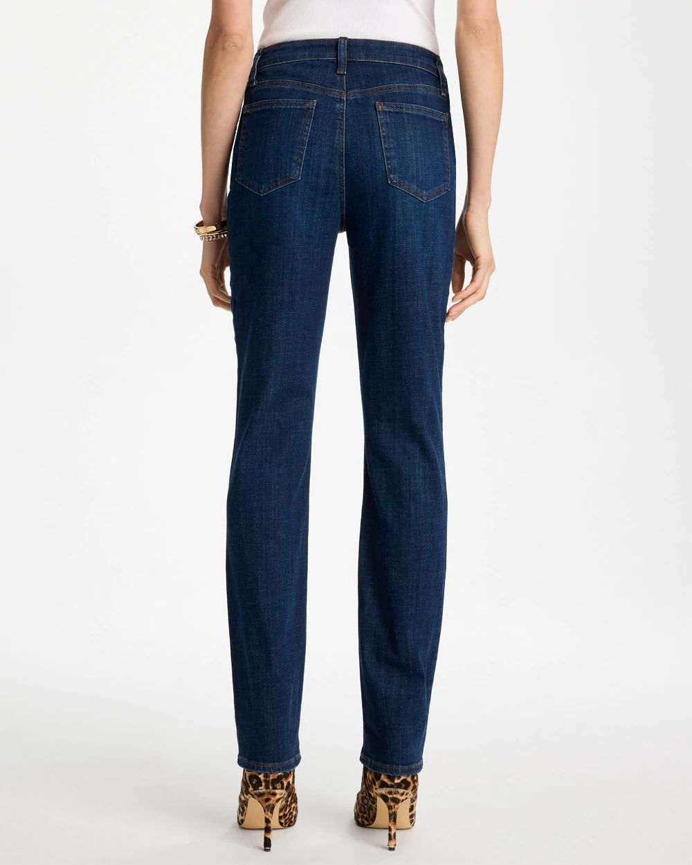 Girlfriend Slim Full-Length Jeans click to view larger image.