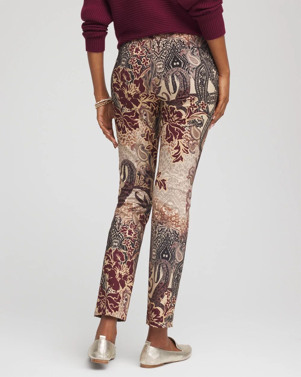 Artisan Patchwork Juliet Slim Ankle Pants click to view larger image.