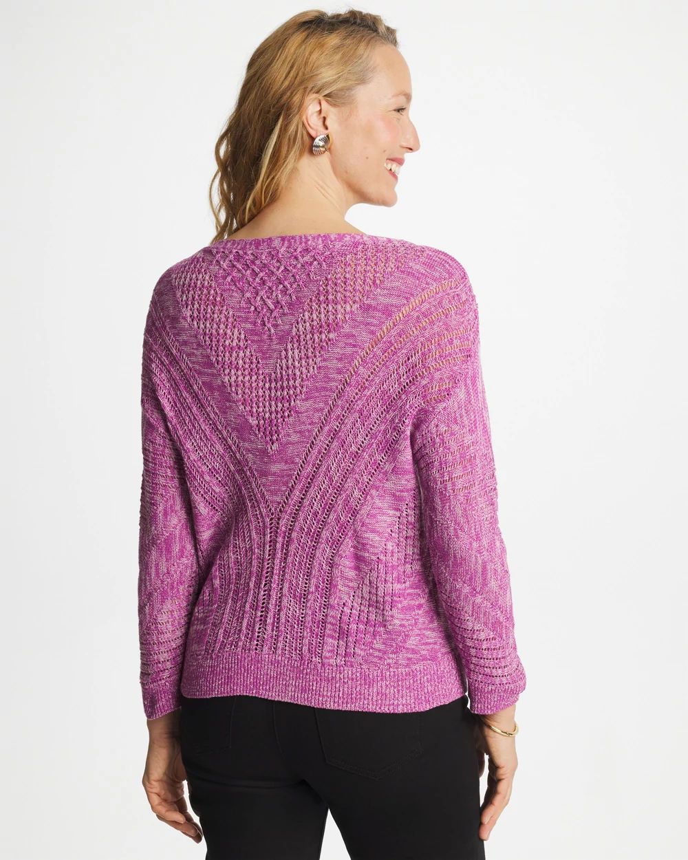 Relaxed Dolman Pullover Sweater