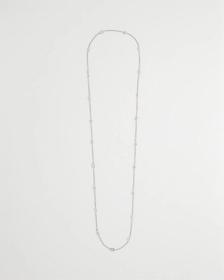 Fine Crystal Long Chain Necklace