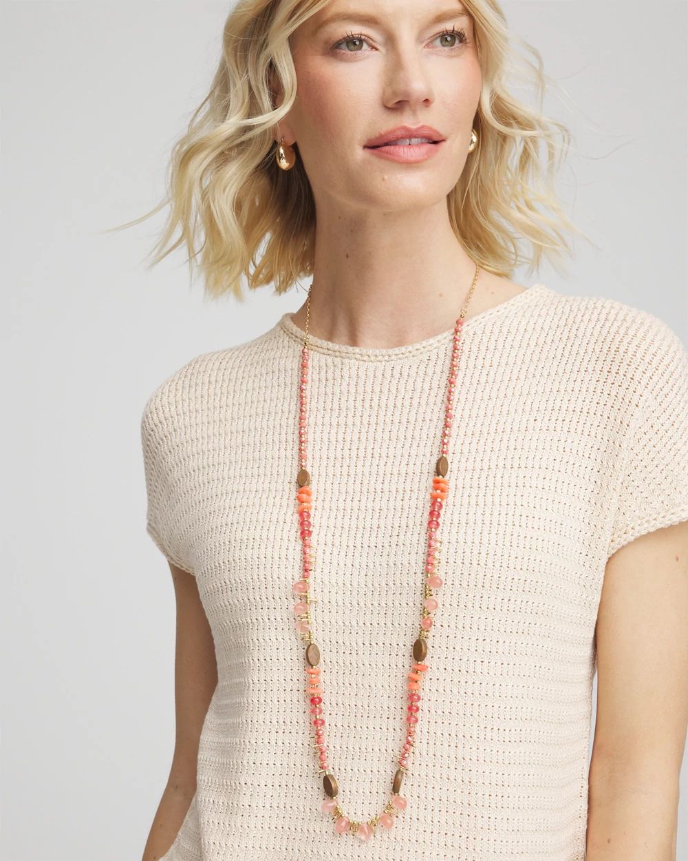 Beaded Single Strand Necklace