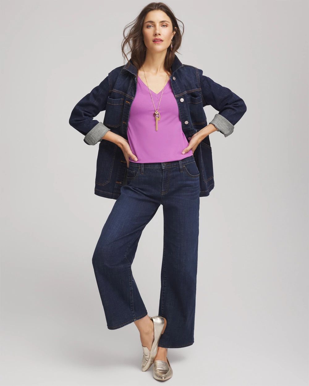 Touch of Cool™ V-Neck Layering Tee click to view larger image.