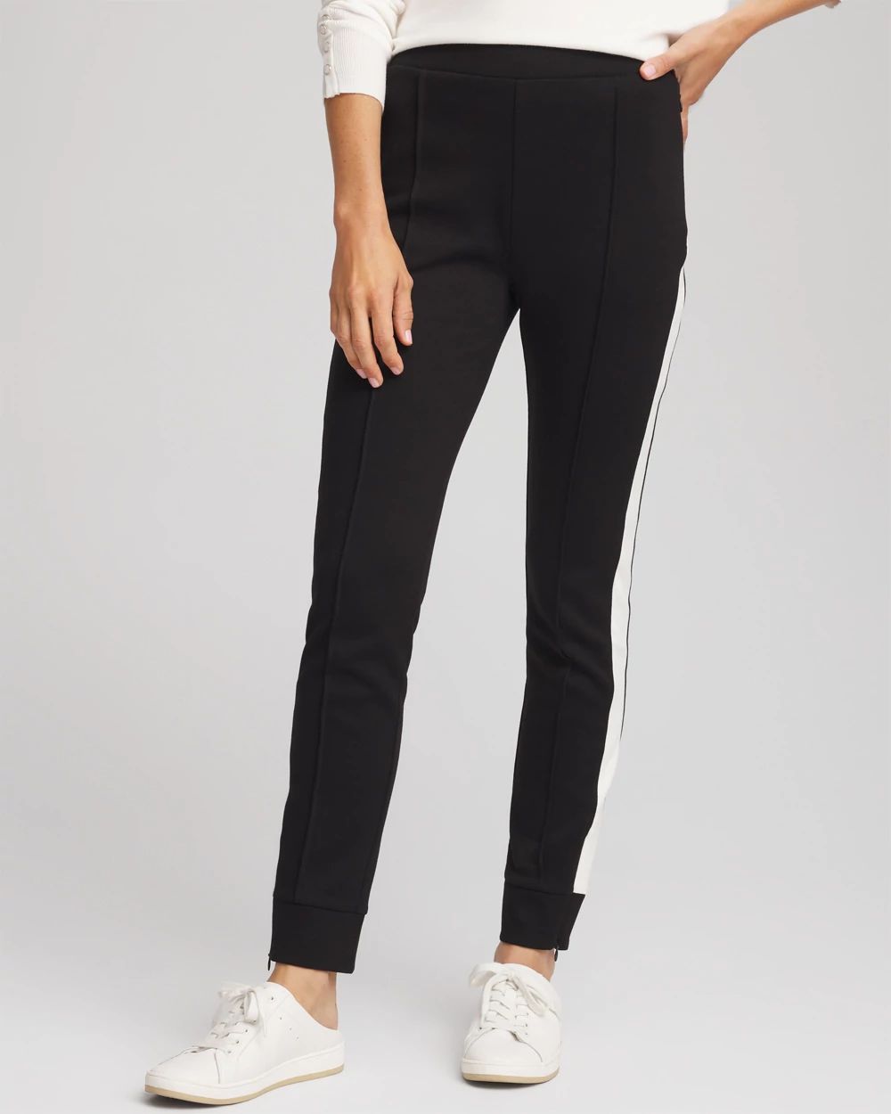 Zenergy® Double-Knit Contrast Ankle Pants