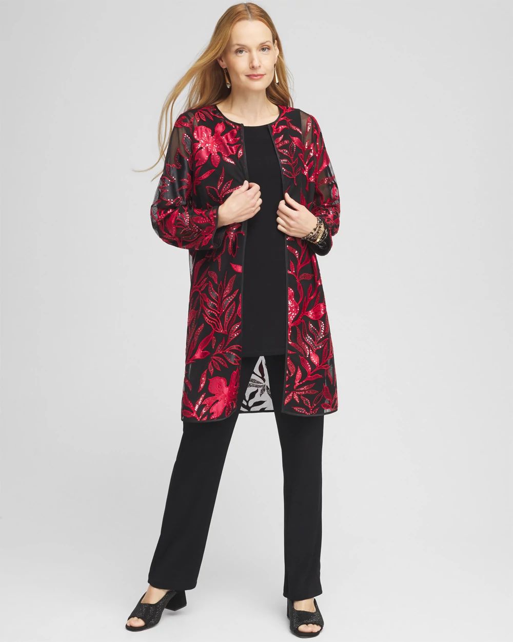 Travelers™ Collection Leaf Embroidered Jacket