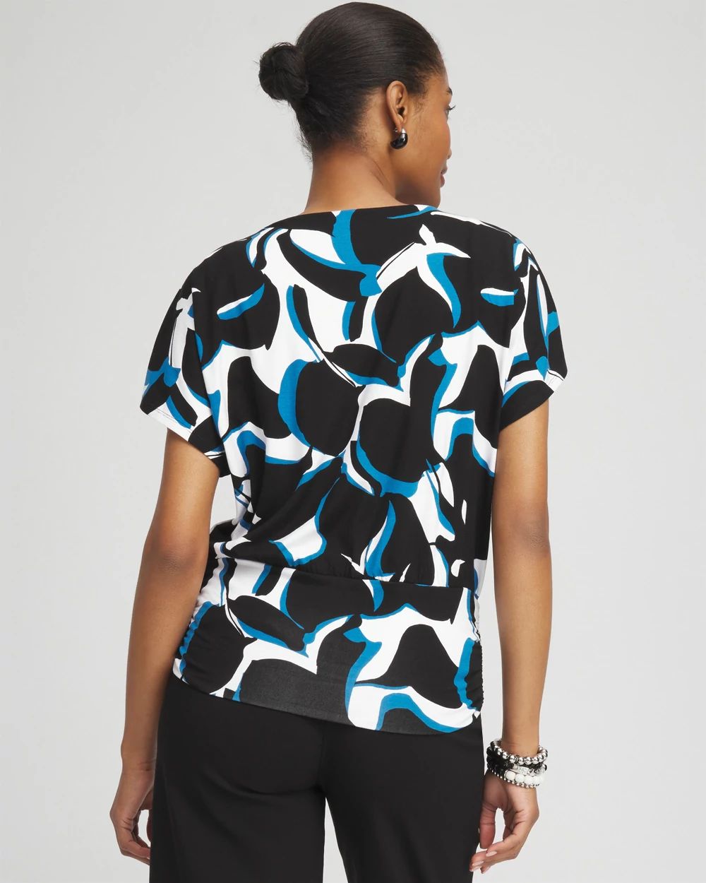 Touch of Cool™ Abstract Banded Hem Top