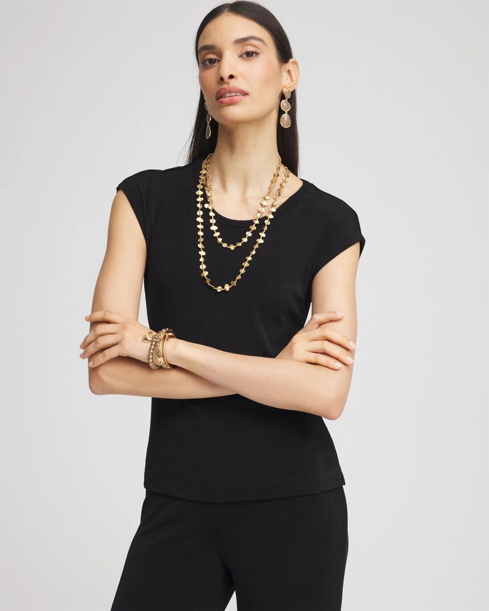 Travelers™ Cap-Sleeve Top