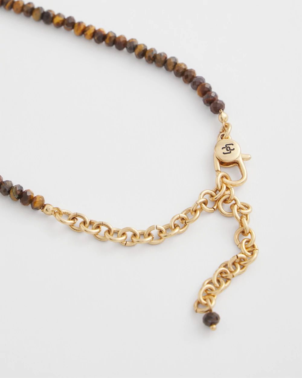 Genuine Tiger's Eye Stone Necklace click to view larger image.