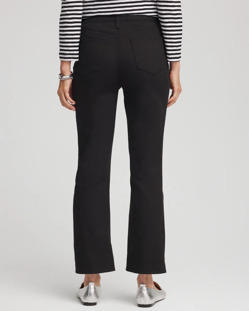 Cropped Girlfriend Kick-Flare Jeans click to view larger image.