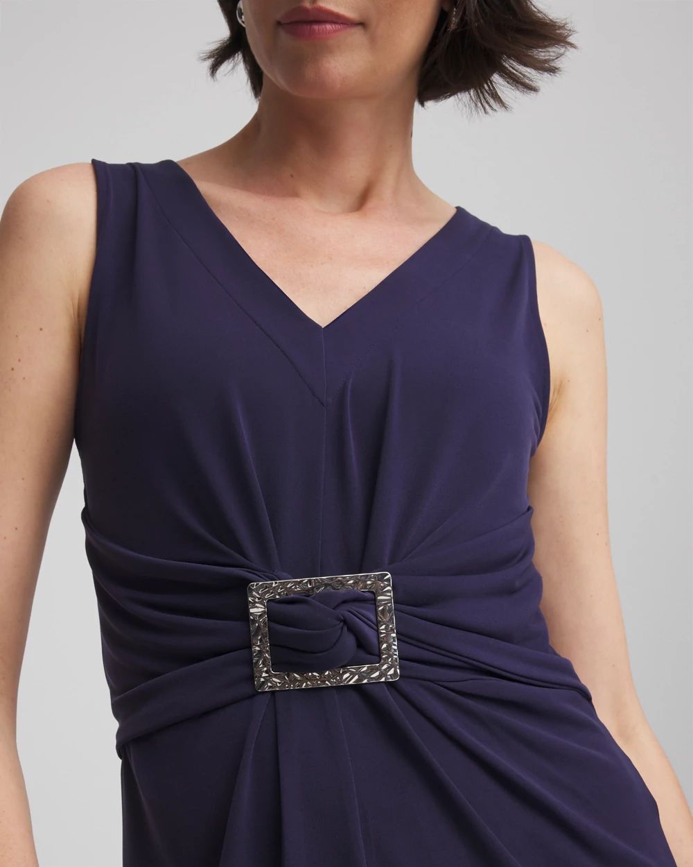 Travelers™ Knit Hammered-Buckle Top