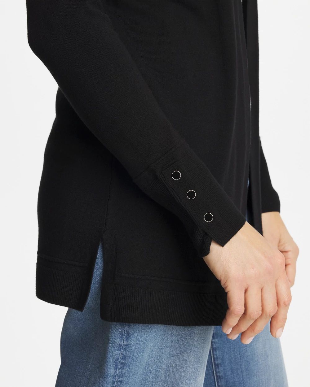 Ella Ottoman-Trim Cardigan click to view larger image.