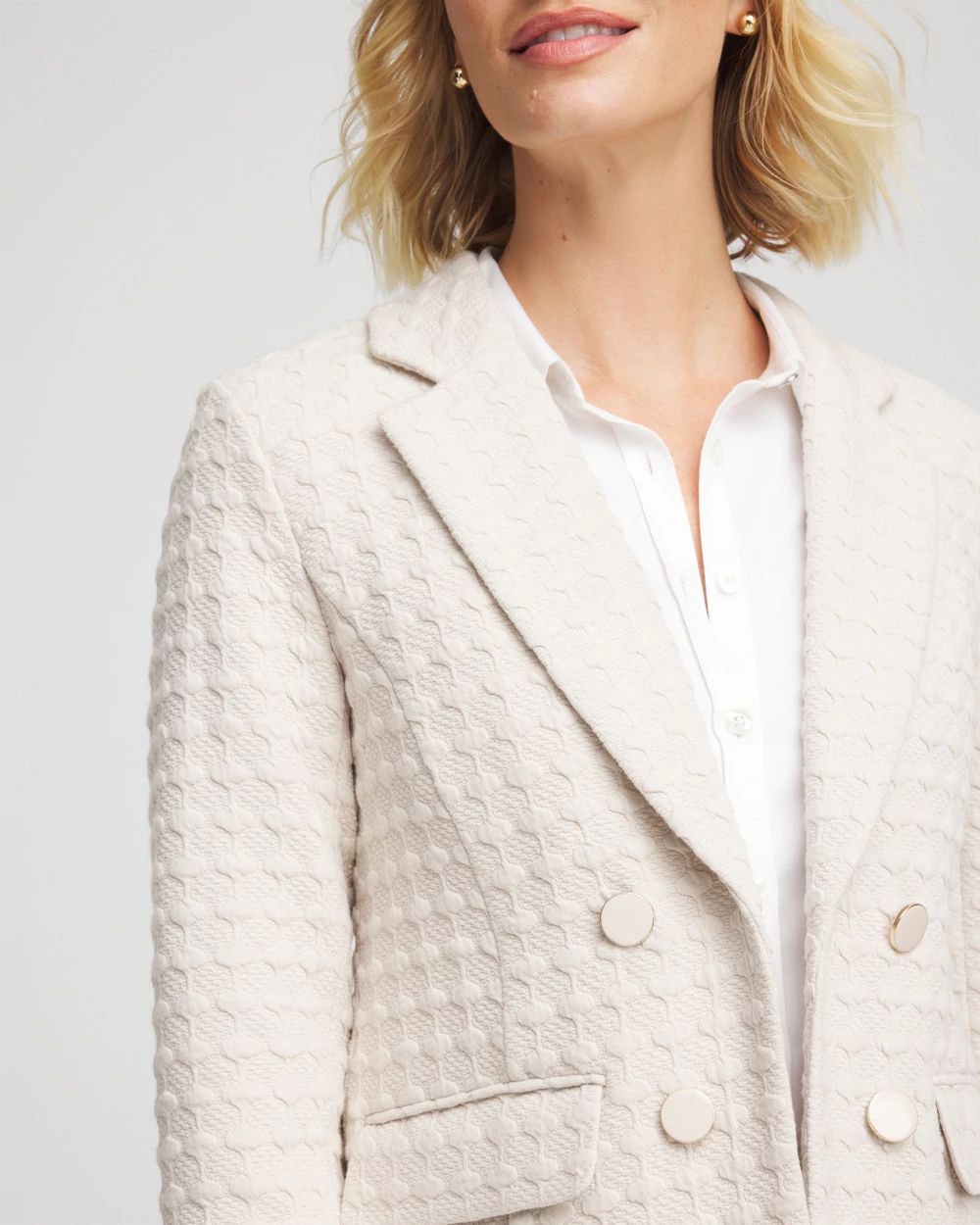 Textured Knit Blazer click to view larger image.