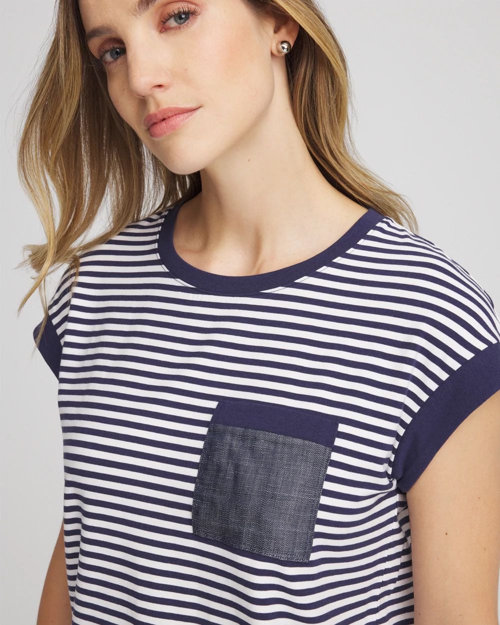 Zenergy® UPF Striped Tee click to view larger image.