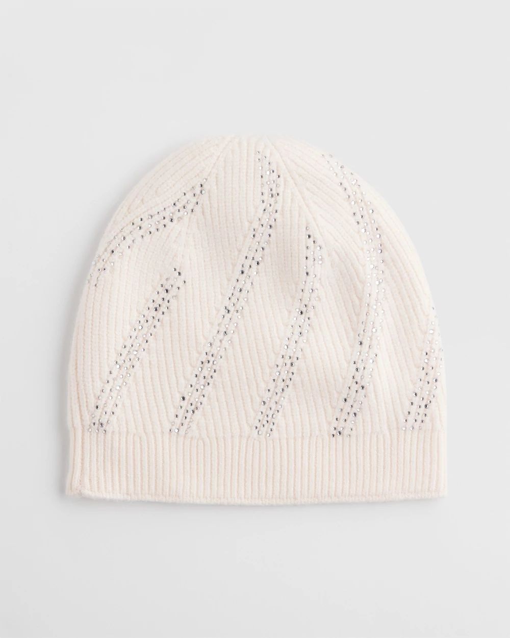 Embellished Striped Hat