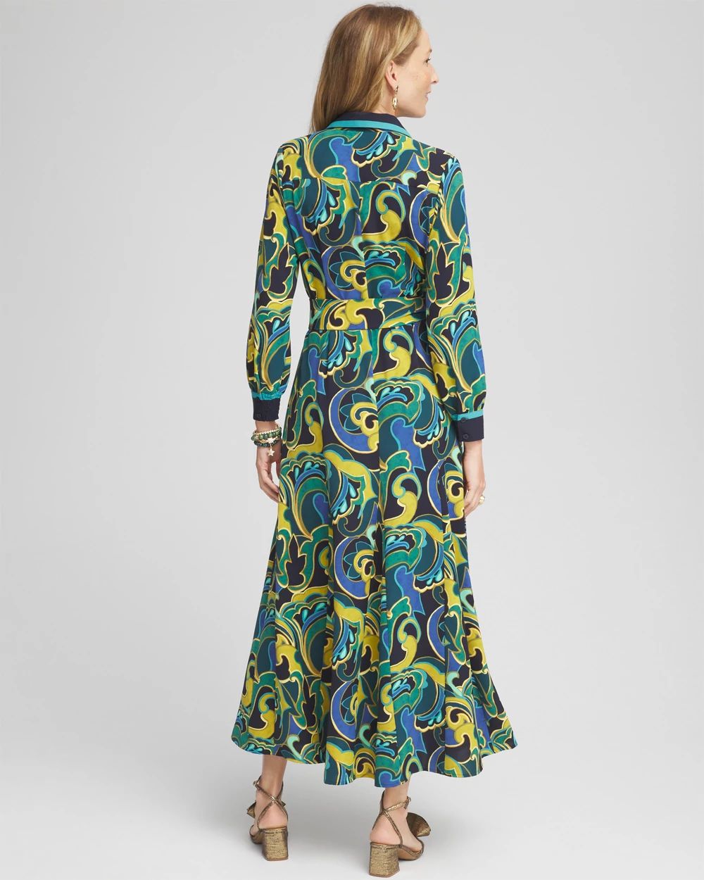 Petite Silky Twill Shirt Dress