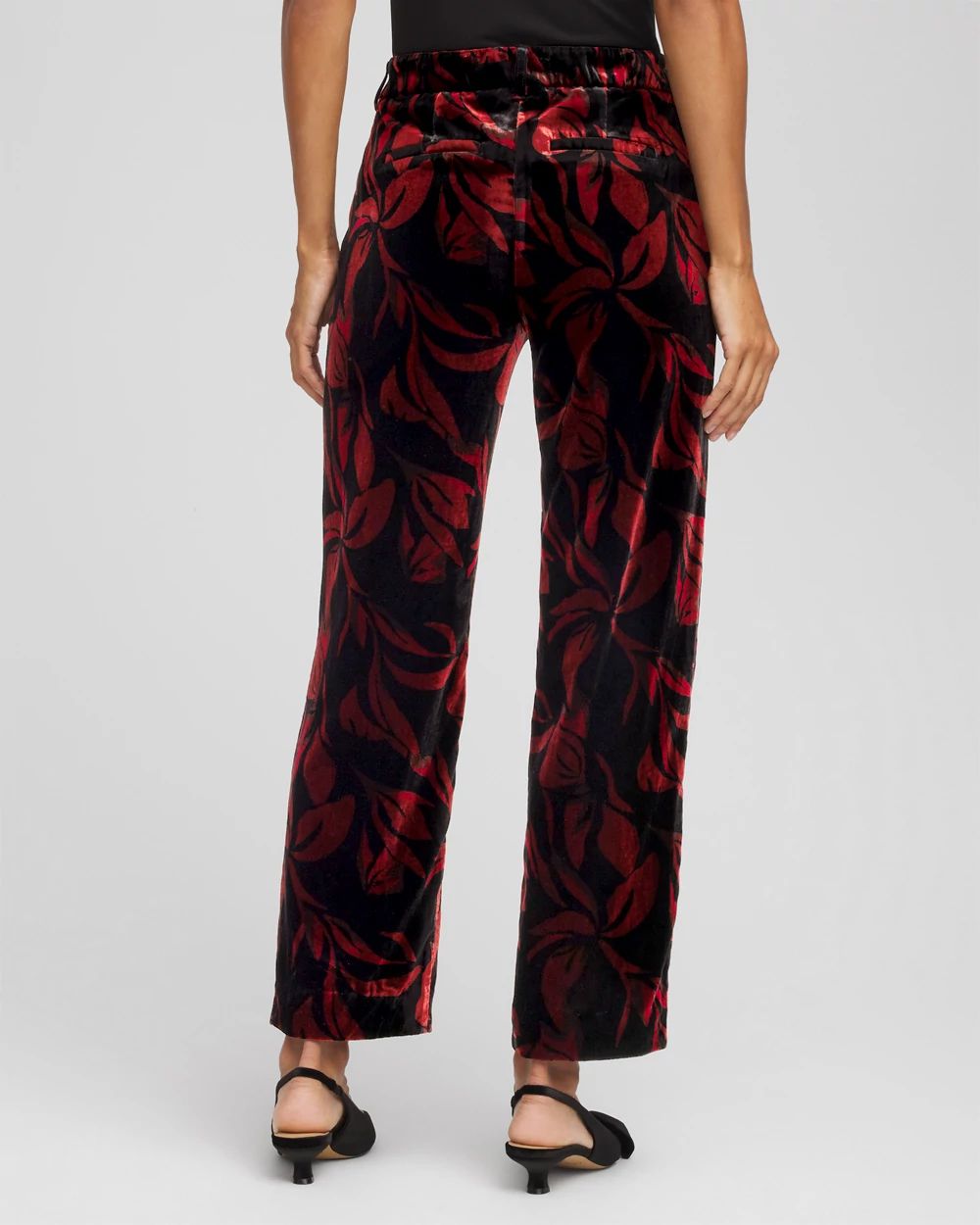 Velvet Rose Slim Ankle Pants