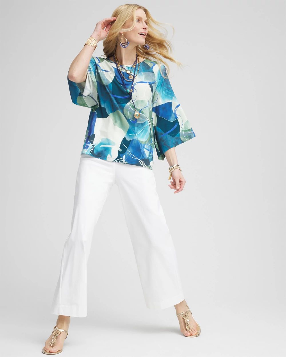 Brigitte™ Pull-On Wide Leg Cropped Pants