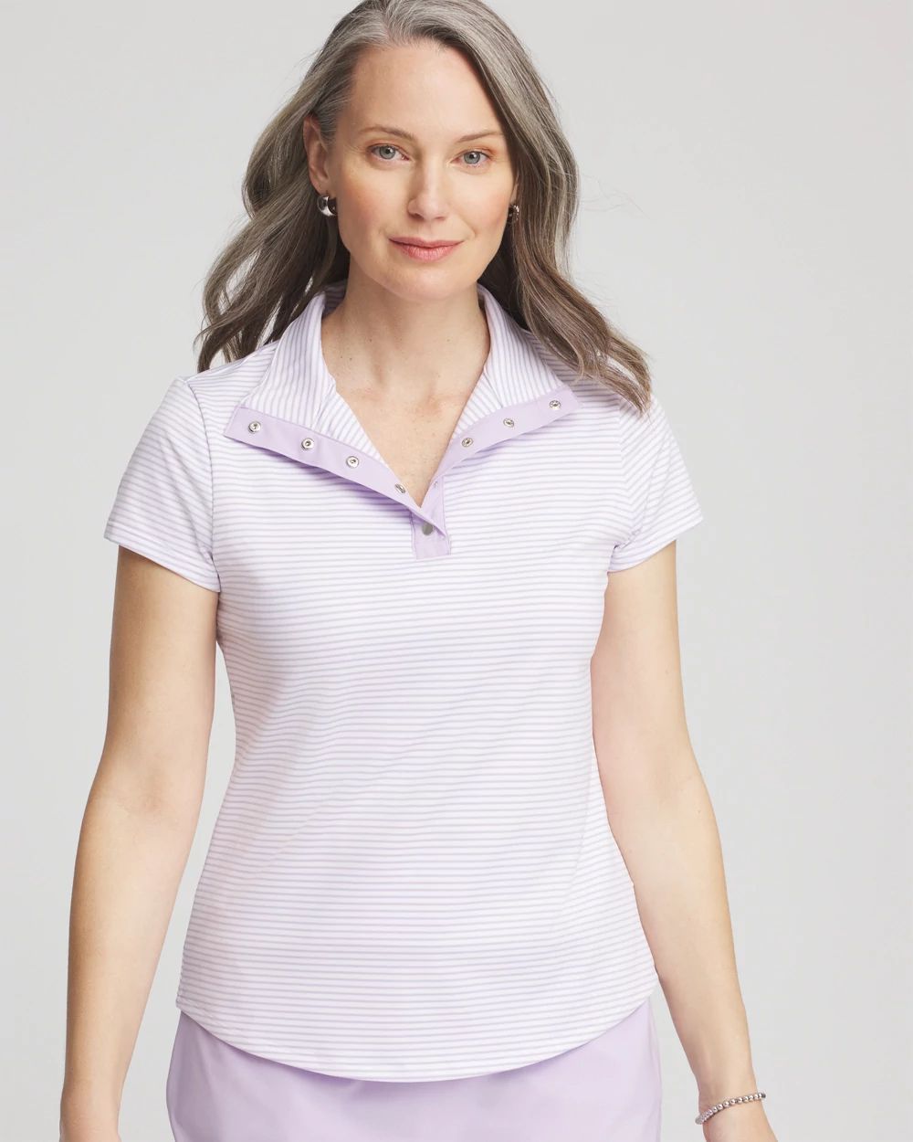 Zenergy® Striped UPF Short-Sleeve Top