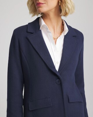 Single-Breasted Sweater Blazer click to view larger image.