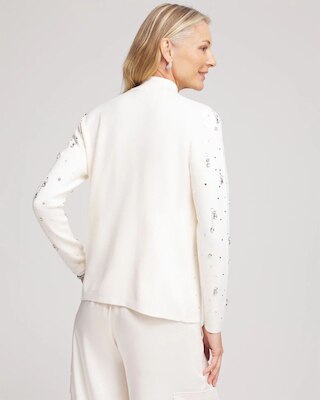 Embellished Long-sleeve Cardigan click to view larger image.