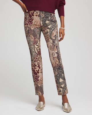 Artisan Patchwork Juliet Slim Ankle Pants