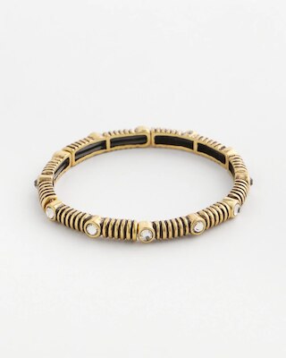 Goldtone Stretch Bracelet click to view larger image.