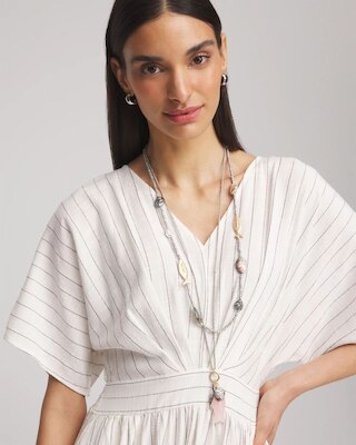 Chico's Originals White Jade Ocean Necklace click to view larger image.