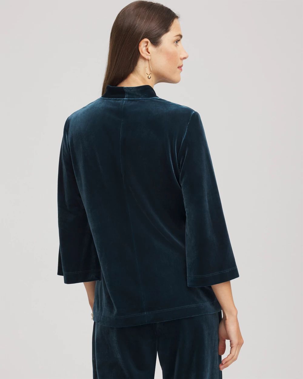 Travelers™ Velvet V-Neck Kimono Sleeve Top
