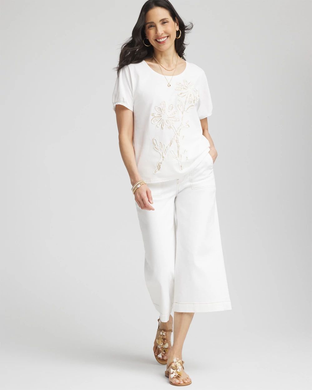 Artisanal Embroidered Short Sleeve Tee