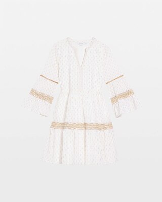 Crochet-Lace Trim Popover Dress click to view larger image.