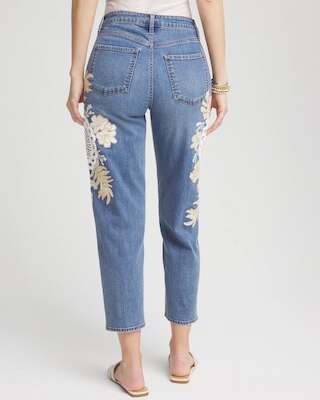 Embellished Tapered Cropped Jean click to view larger image.