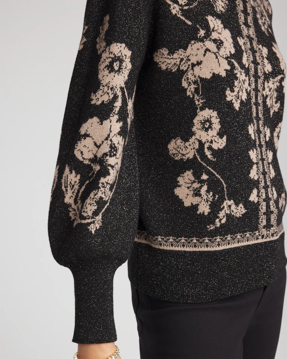 Bryne Jacquard Mockneck Pullover