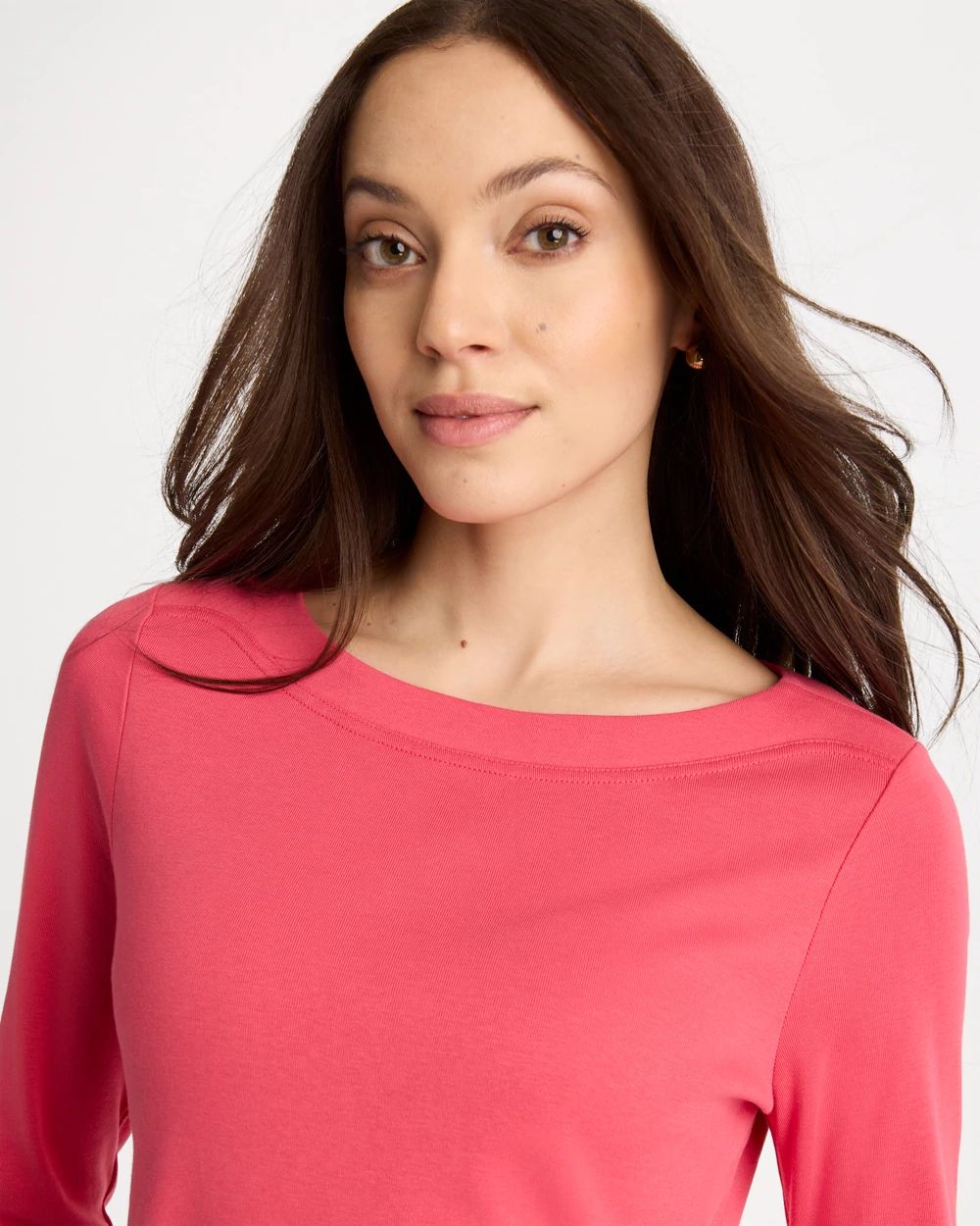 Pima 3/4 Sleeve Tee click to view larger image.