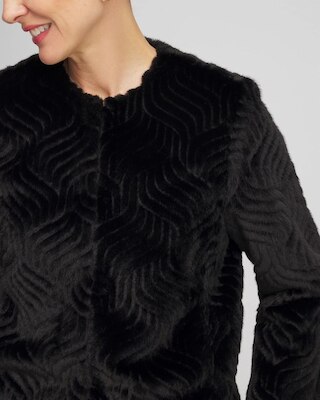 Pattern Fur Jacket click to view larger image.