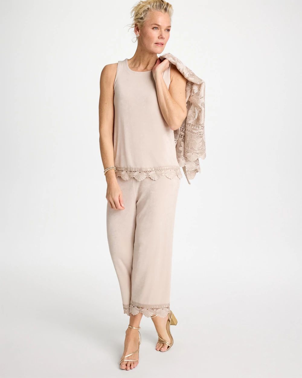 Travelers™ Scallop Lace Tank