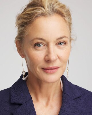 No Droop® Quartz Crystal Threader Earrings click to view larger image.