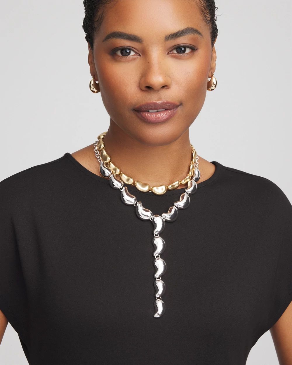 Convertible Mixed-Metals Y-Necklace