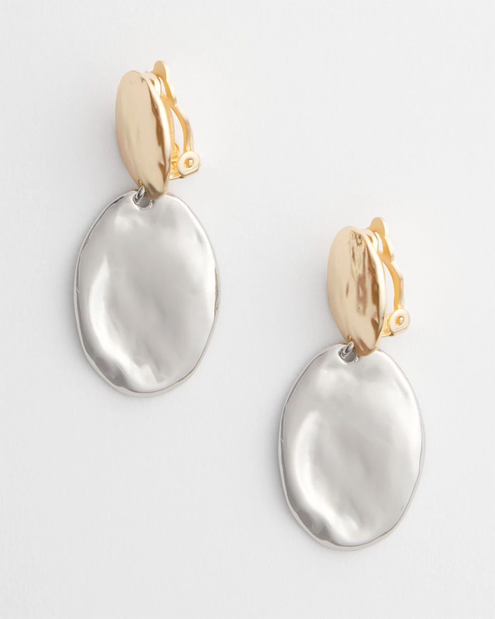 No Droop™ Mixed-Metal Clip-On Earrings