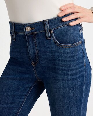 Petite Girlfriend Fray Hem Kick Flares click to view larger image.