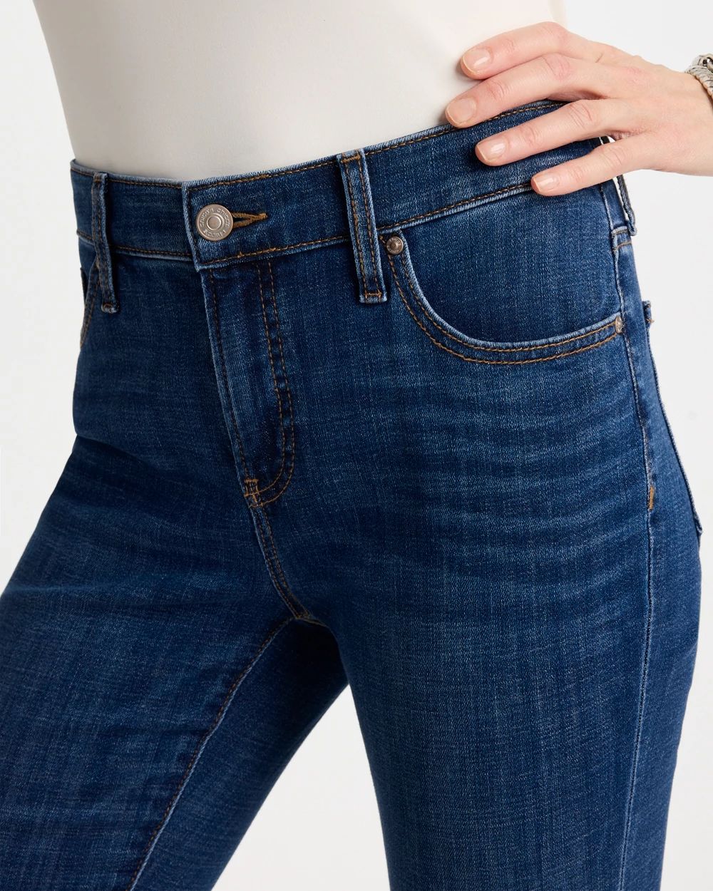 Petite Girlfriend Fray Hem Kick Flares click to view larger image.