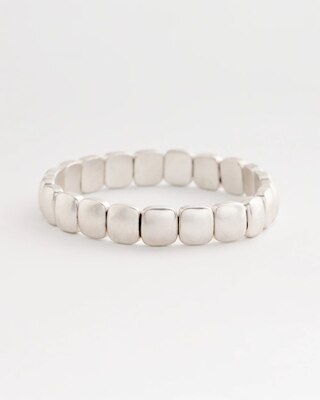 Silvertone Stretch Bracelet
