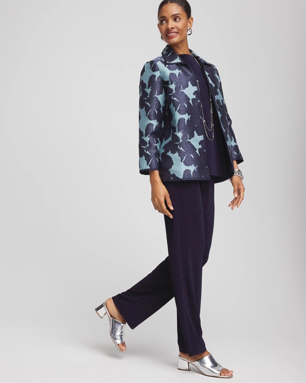 Travelers™ Collection Jacquard Jacket click to view larger image.