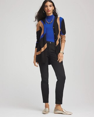 Ella Colorblock Cardigan Sweater click to view larger image.